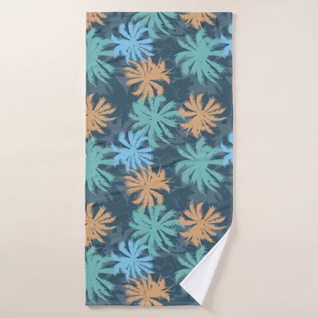 Beach Vibe Palm Tree  Bath Towel (Bath Towel)