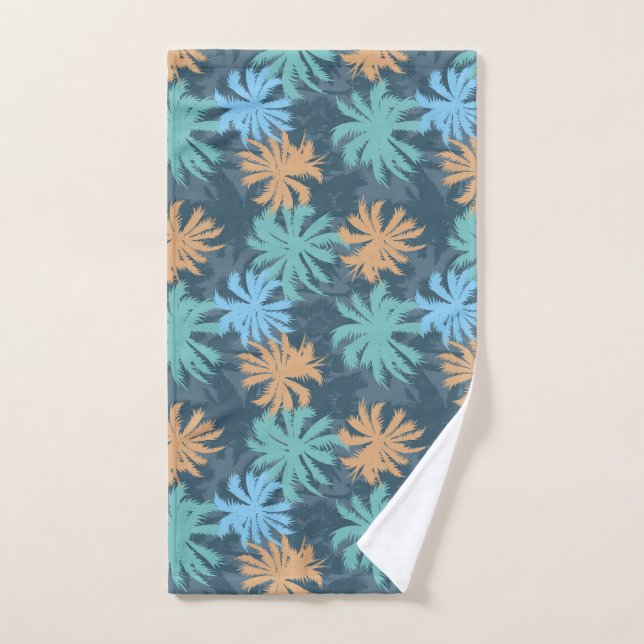 Beach Vibe Palm Tree  Hand Towel (Hand Towel)