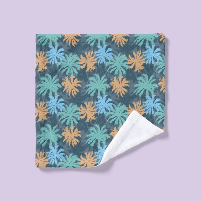Beach Vibe Palm Tree  Wash Cloth (Wash Cloth)
