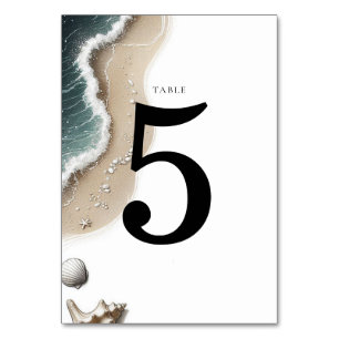 Beach Vibe Table Number