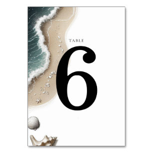 Beach Vibe Table Number