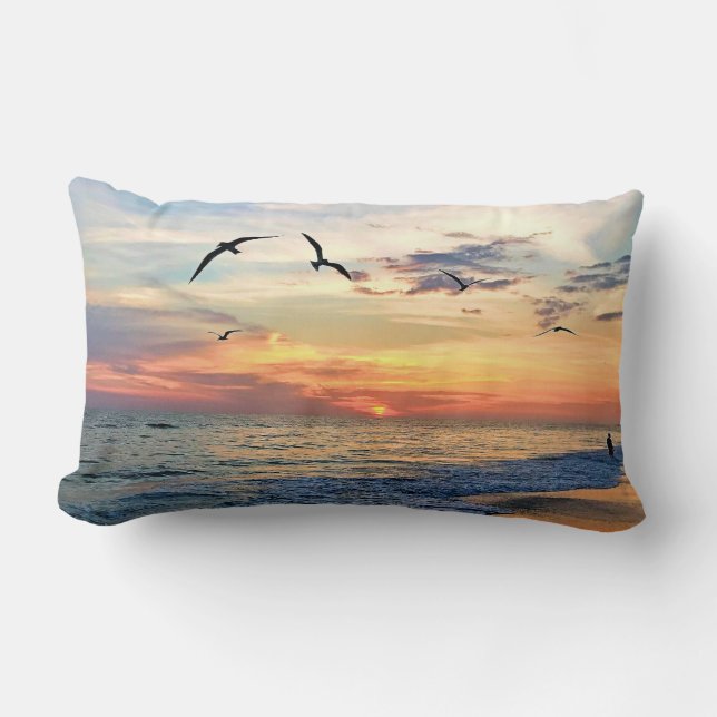 Beach Vibe Two Sided, Two Image Pillow (Front)