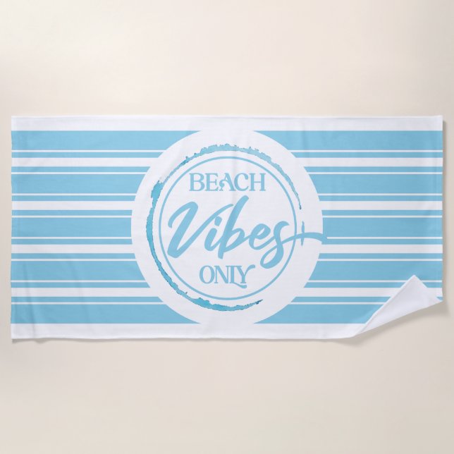 Beach Vibes Beach Towel (Front)