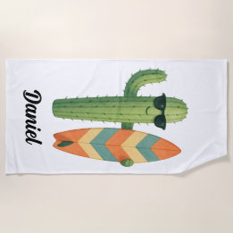 Beach Vibes Cactus Beach Towel