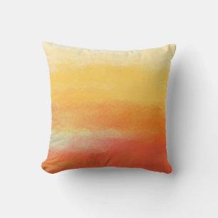 "Beach Vibes" Cool, Abstract Summer Colours Throw Pillow