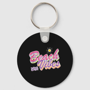Beach Vibes Gift Summer colourful Keychain