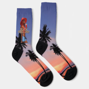 Beach Vibes Only Crew Socks