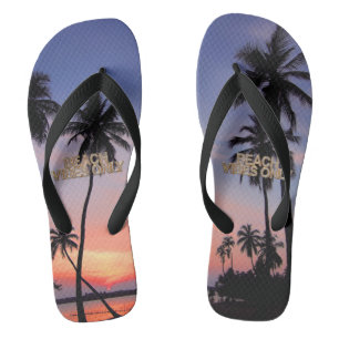 Beach Vibes Only Pair of Flip Flops