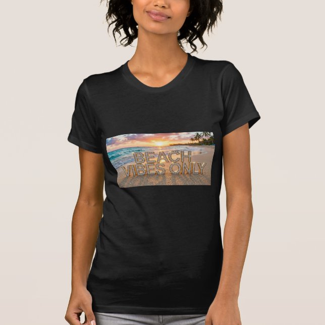Beach Vibes Only T-Shirt Tank Top (Front)