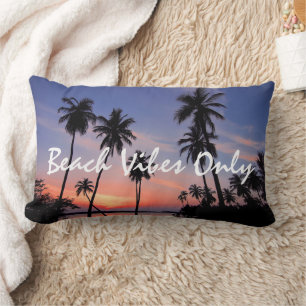 Beach Vibes Only Throw Pillow