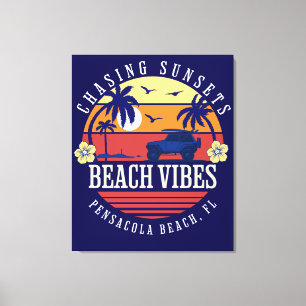 Beach Vibes Pensacola Beach, FL Canvas Print