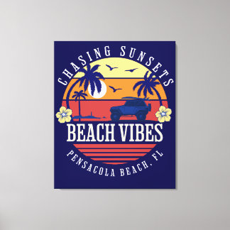 Beach Vibes Pensacola Beach, FL  Canvas Print