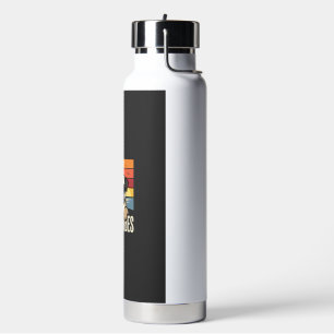 Beach Vibes Pug Dog Sunset Water Bottle
