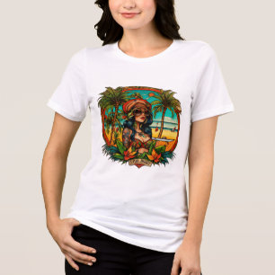 Beach Vibes: Sailor Jerry unique womens T-shirt Tri-Blend Shirt