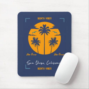Beach Vibes San Diego Mouse Pad