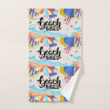 Beach Vibes Serviettes à main par Sommer Hamilton