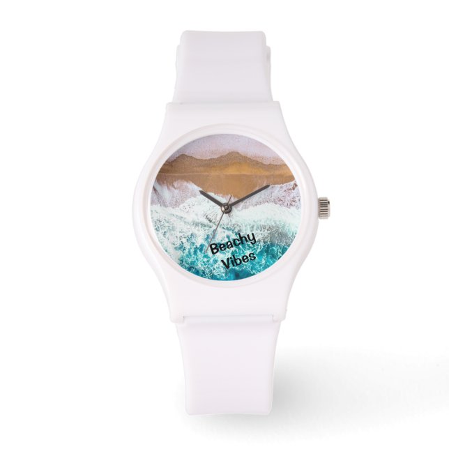 Beach vibes sporty wrist Watch (Front)