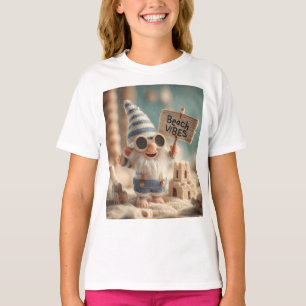 "Beach Vibes" Summer Garden Gnome T-Shirt