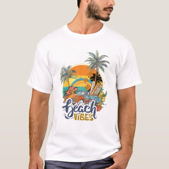 beach vibes summer T-Shirt (Front)