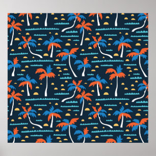 Beach Vibes: Vintage Hawaiian Elegance. Poster