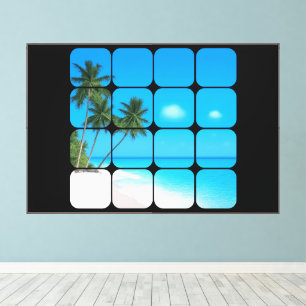 Beach VIew Advanced Graphic Stretched Canvas Print