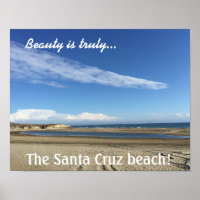 Beach view at the Santa Cruz Boardwalk