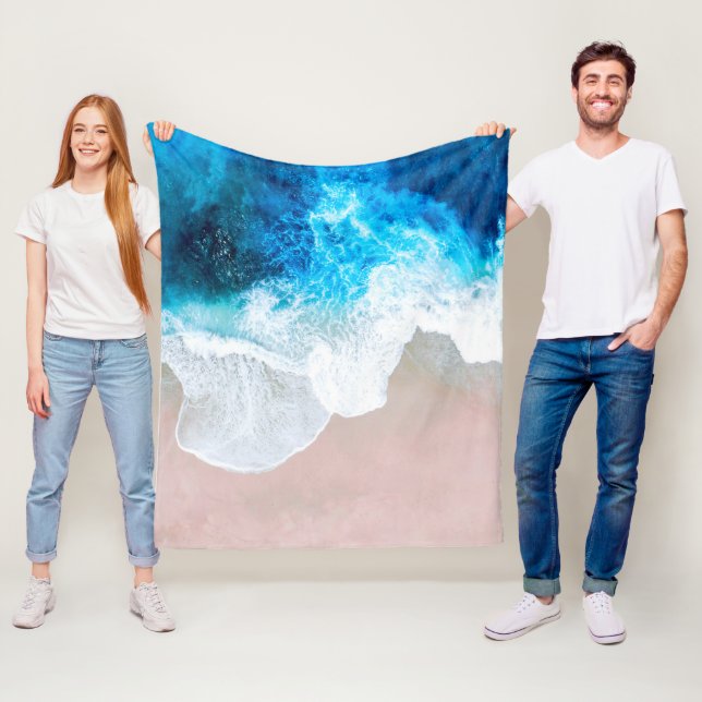 Beach View Fleece Blanket (In Situ)