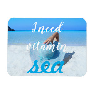 Beach View // I Need Vitamin Sea Magnet