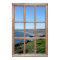 Beach View Illusion from a Fake Wood Window
