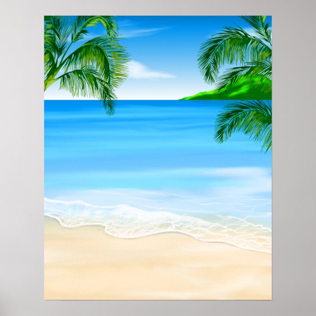 Beach View Poster (Front)