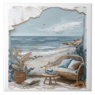 Beach Vision - Beach View Window Tile