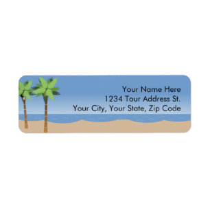 Beach Vista Return Address Labels