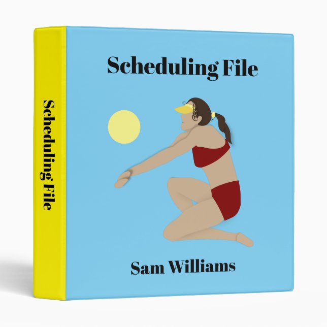Beach Volleyball Binder (Front/Spine)