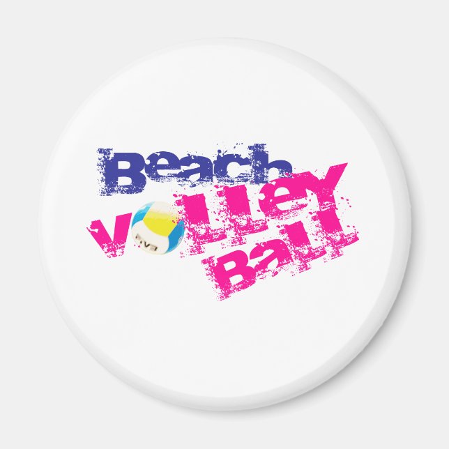 Beach Volleyball Magnet (Front)