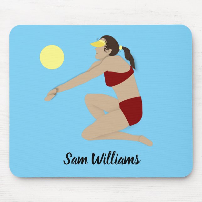 Beach Volleyball Mouse Pad (Front)