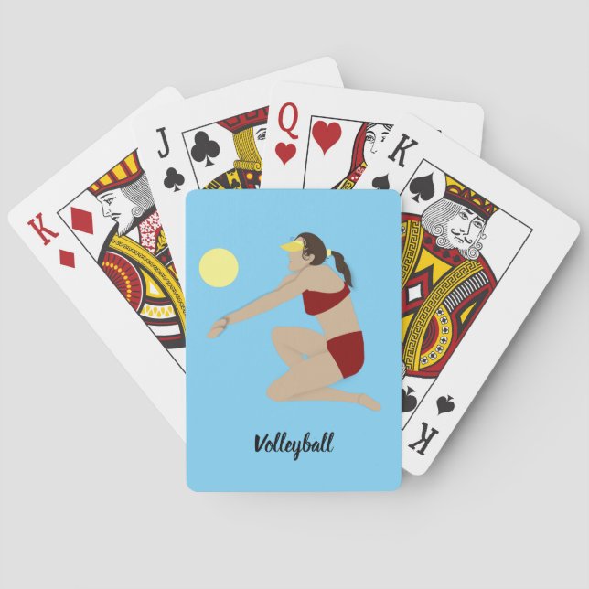 Beach Volleyball Playing Cards (Back)