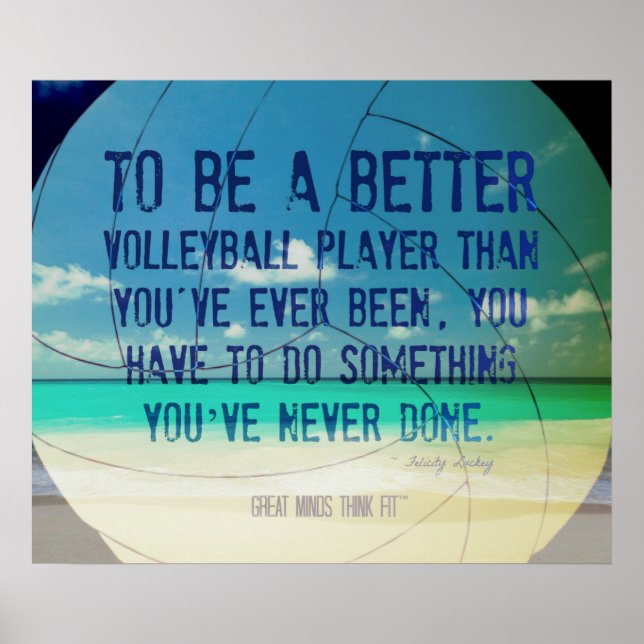 Beach Volleyball Poster 007 for Motivation (Front)