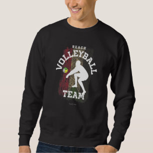 Beach Volleyball Sudan Flag Love Volleyball Player Sweatshirt