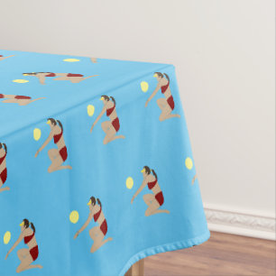 Beach Volleyball Tablecloth