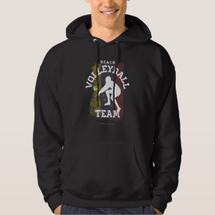 Beach Volleyball Venezuela Flag Love Volleyball Pl Hoodie