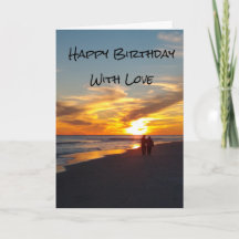 Beach Walk I Love You Birthday