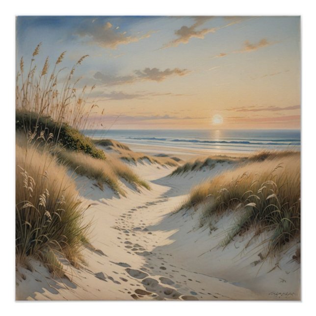 beach wall art poster (Devant)