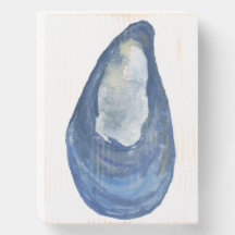 Beach Wall Art - Watercolor Mussel Shell