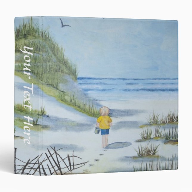 Beach watercolor binder (Front/Spine)