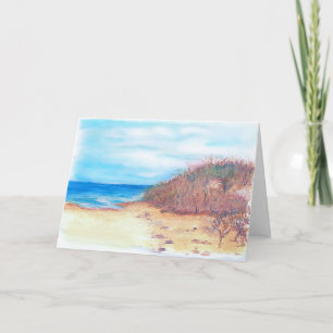 Beach Watercolor Birthday Card