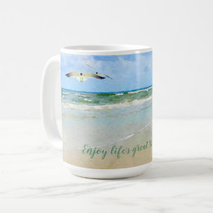 Beach Watercolor Life's Treasures Coffee Mug