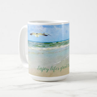 Beach Watercolor Life's Treasures Coffee Mug