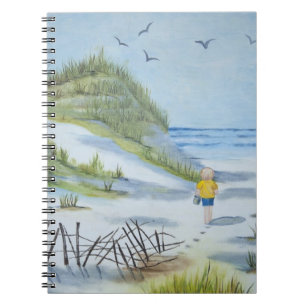Beach watercolor notebook