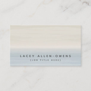 Beach Watercolor Ombre Generic Template Business Card