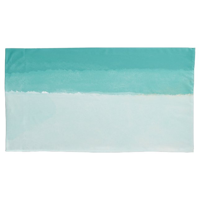 Beach Watercolor Pillowcase (Front)